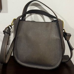 Madewell Sydney Leather Crossbody Purse Satchel in Grey🩶